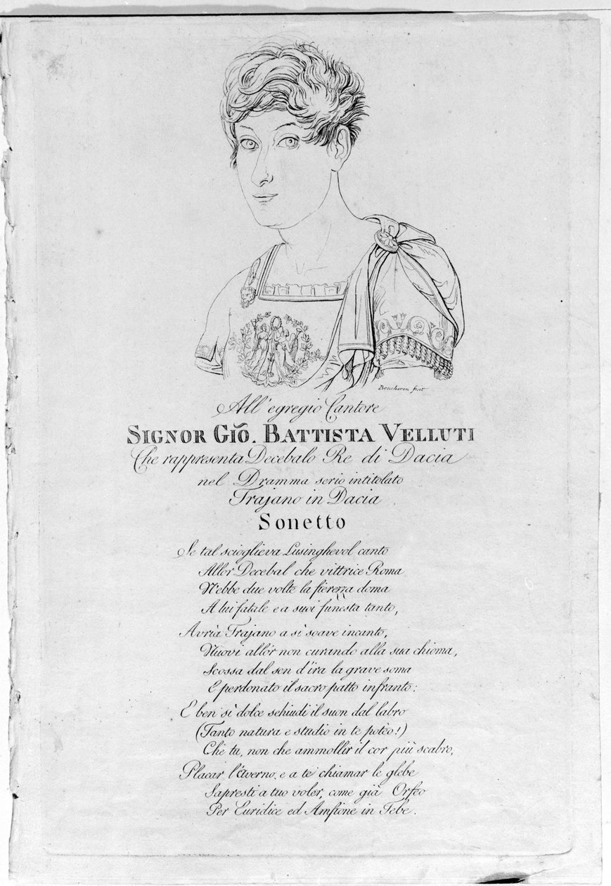 Giovanni Battista Velluti (1781-1861), dernier castrat d