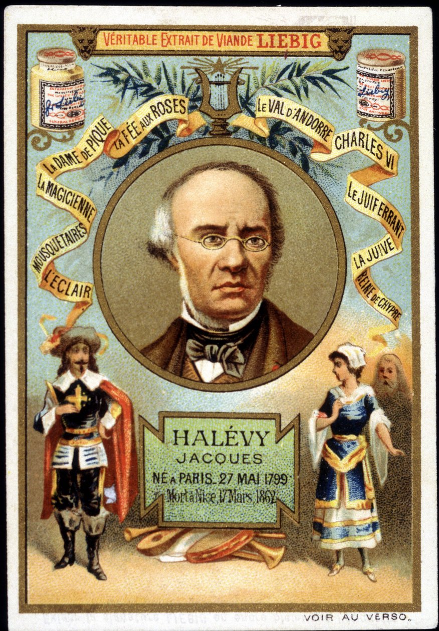 Halévy dit Jacques Fromental Lévy, compositeur français (1799-1862) dans le cadre de la promotion d