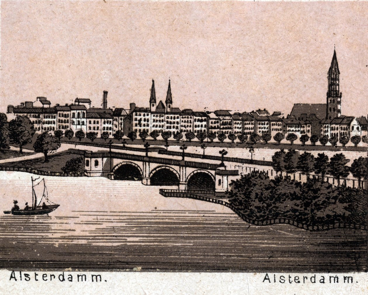 Hambourg, Allemagne : vue de l