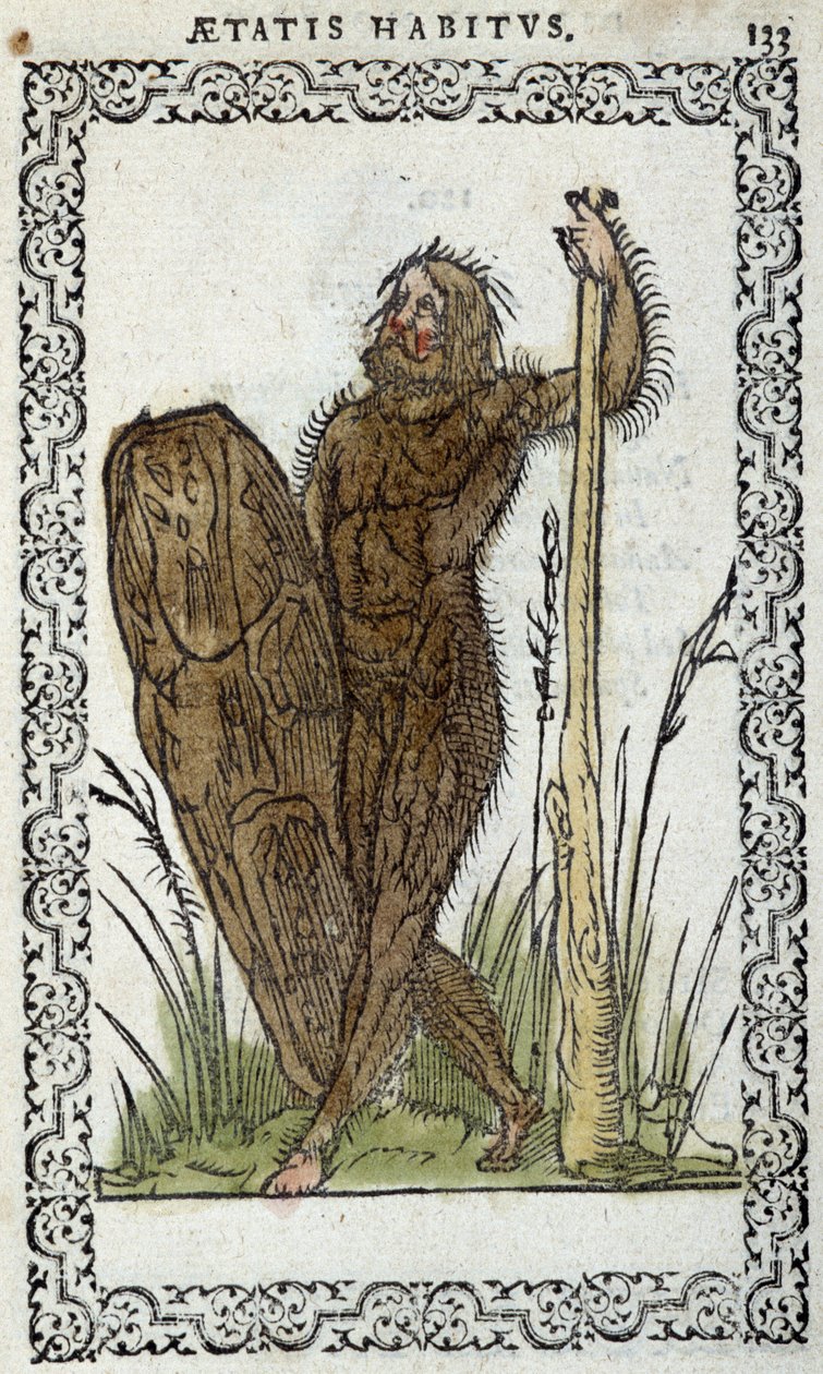 Homme sauvage - dans « Habits et effigies » par Jean Sluperius - Unknown artist