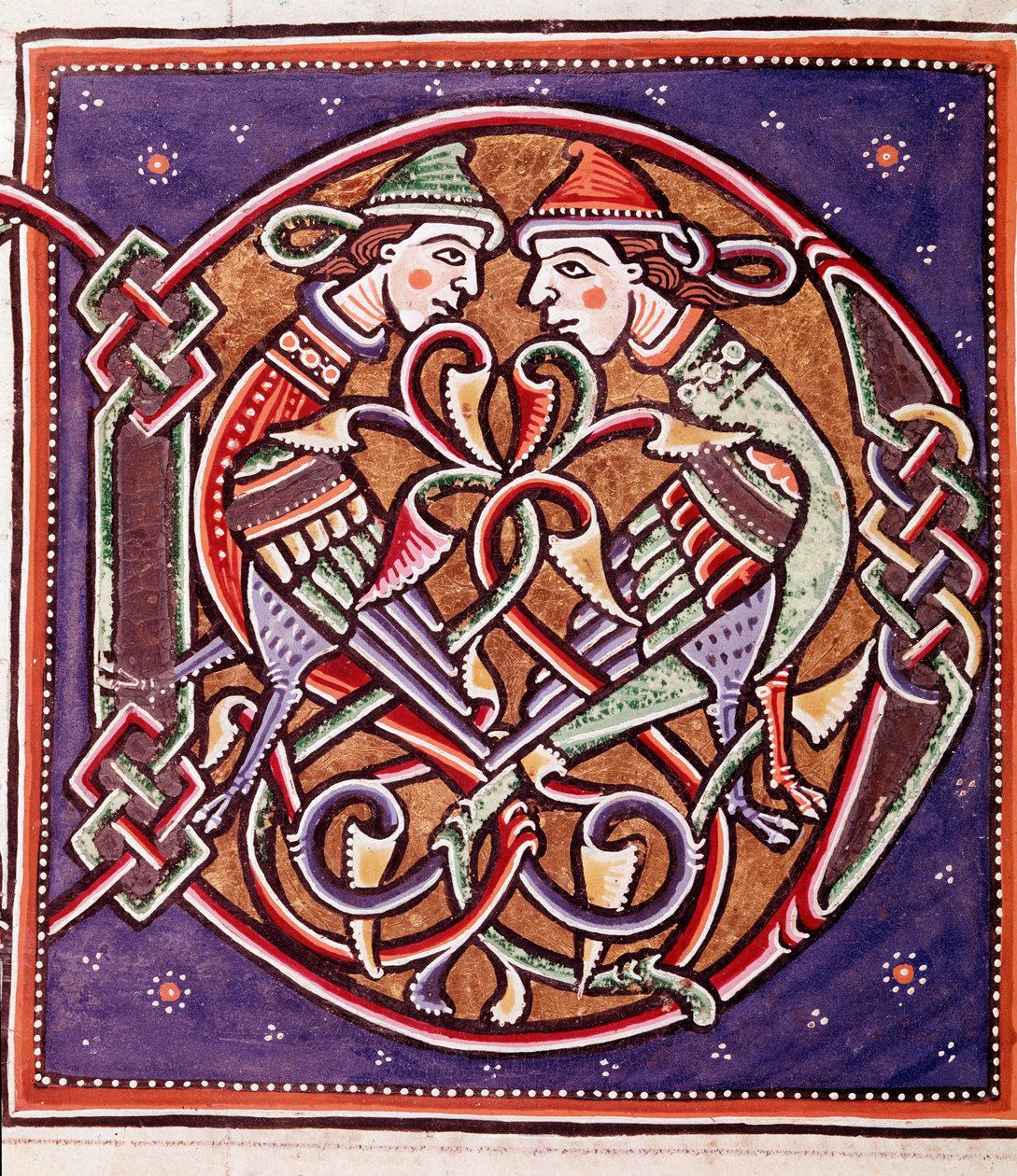 Lettre initiale D avec créatures imaginaires - Unknown artist