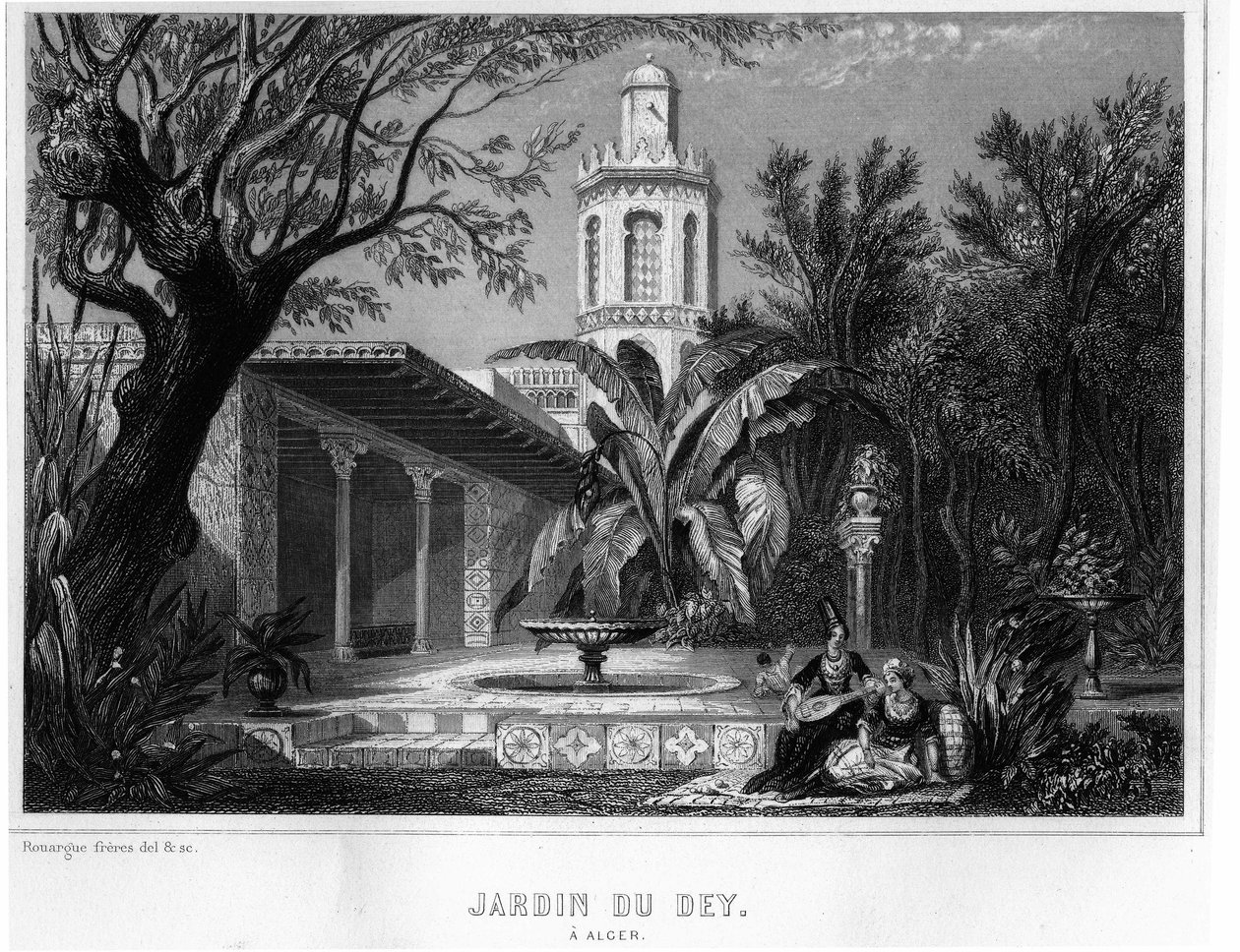 Jardin du dey à Alger, situé dans l