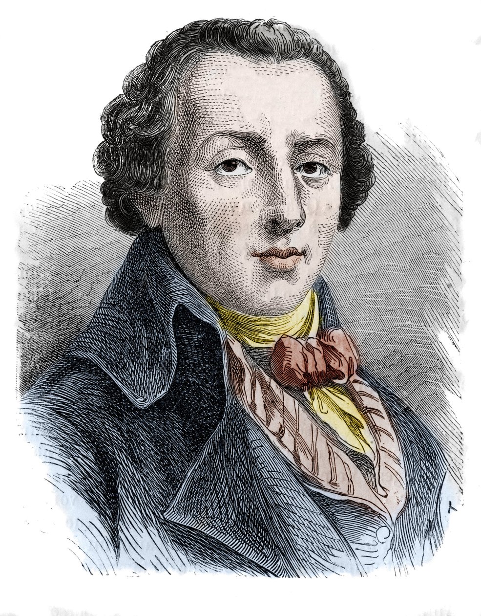 Jean-Antoine Roucher (1745-1794), poète français. - Unknown artist