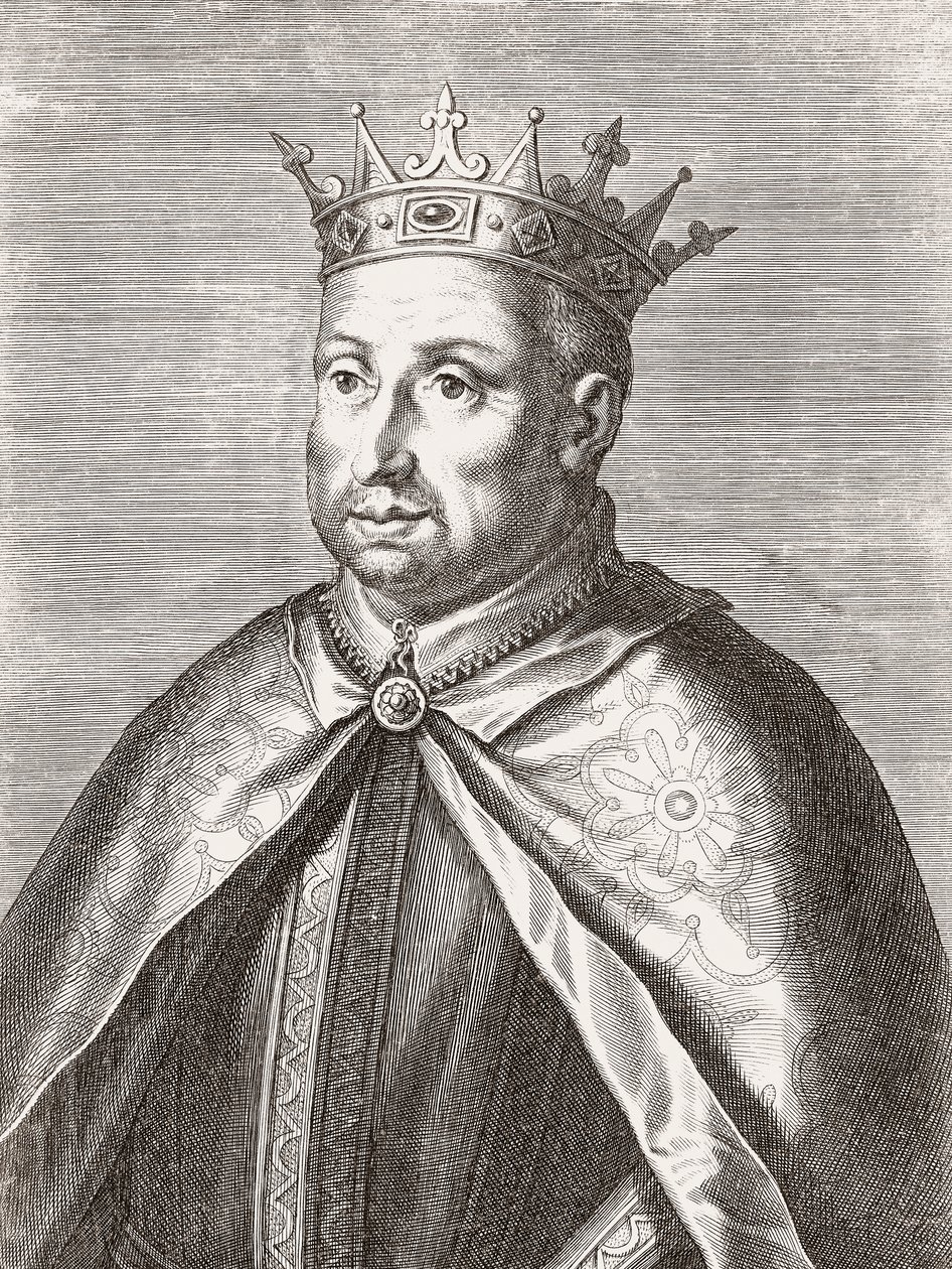 Roi Afonso II du Portugal. Portrait. - Unknown artist