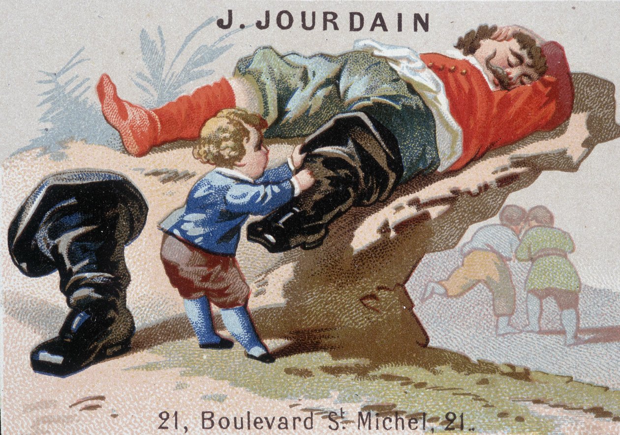 Le Petit Poucet enlève ses bottes de sept lieues à l