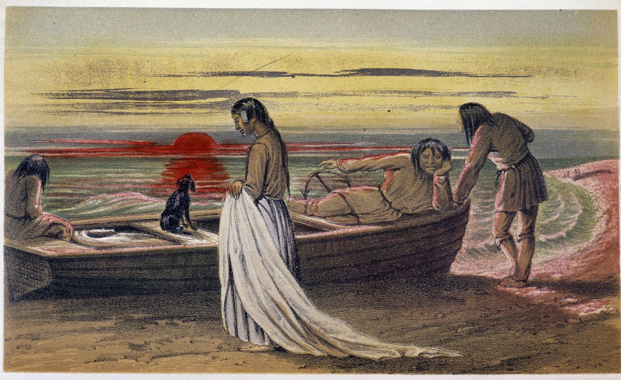 Le linceul - dans « Exploration of the Labrador Peninsula » par Hind, Londres - Unknown artist