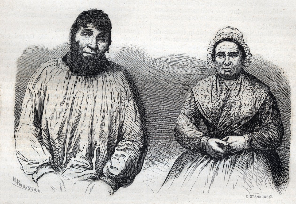 Les époux Dumollard (Martin Dumollard (1810-1862) et sa femme complice Marie Anne Martinet (1814-1875) - Unknown artist