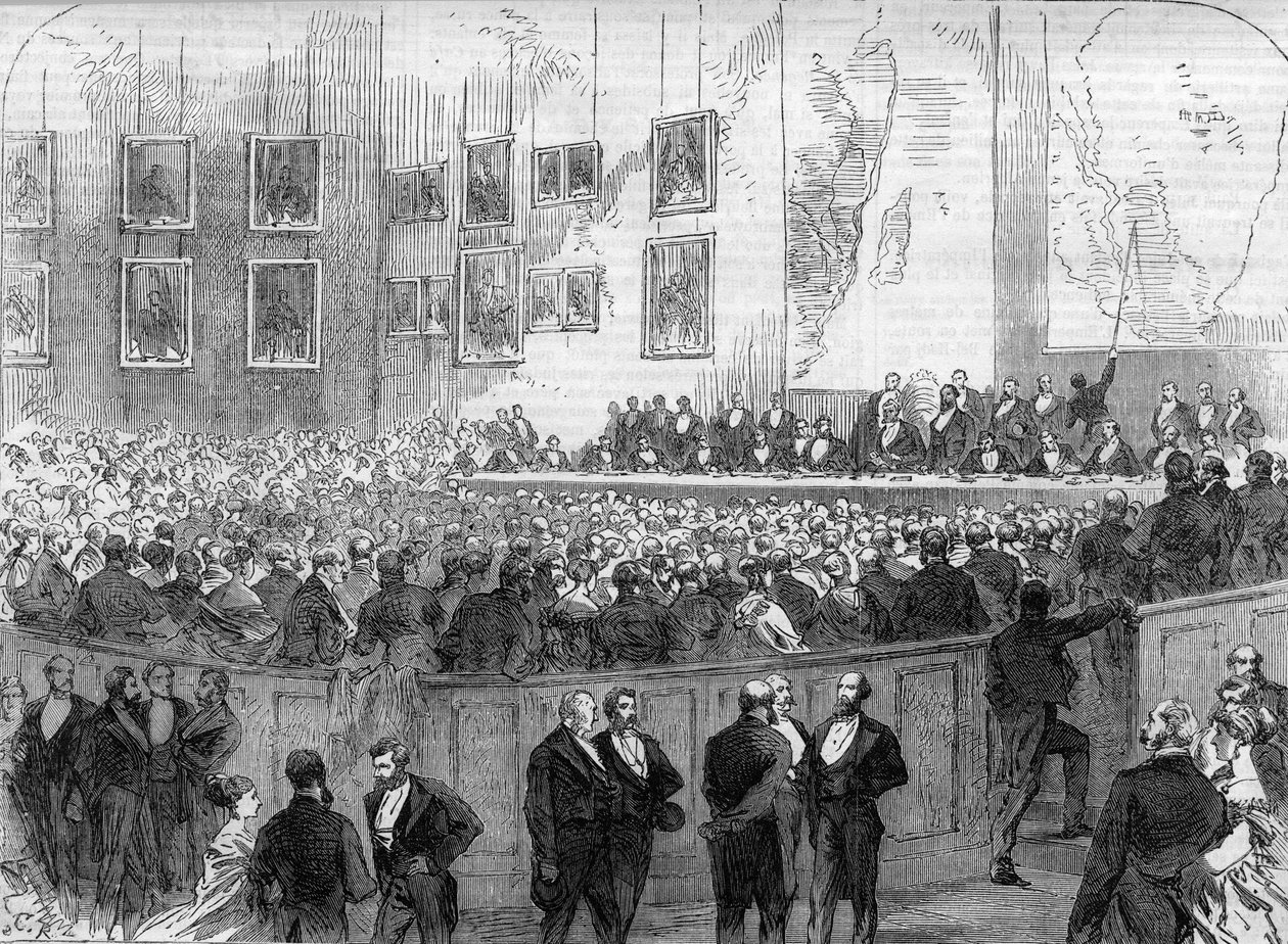 Londres 1868. Société géographique de Londres : description du voyage du Dr David Livingstone (1813-1873) en Afrique. - Unknown artist