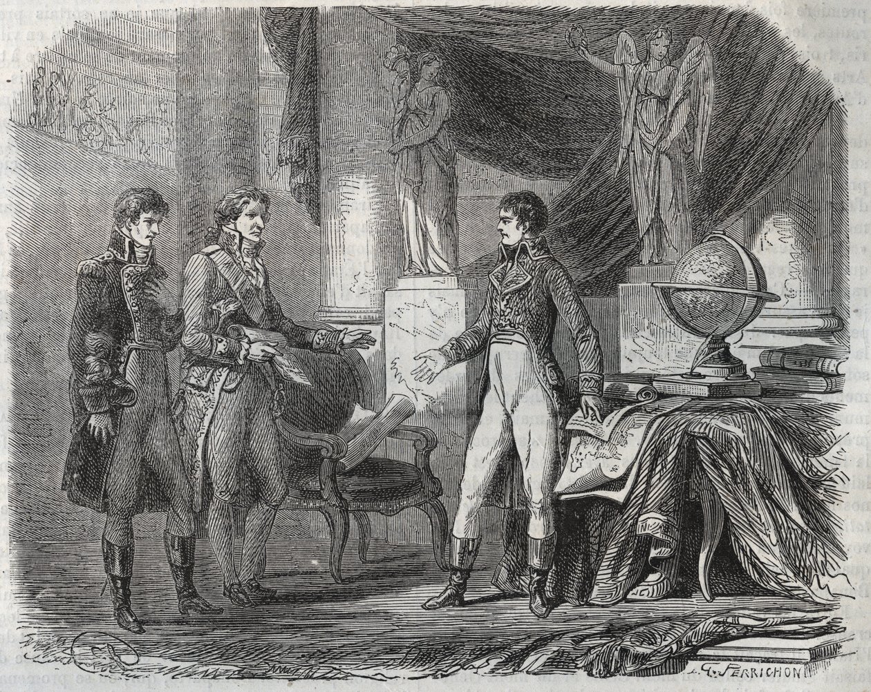 Lord Cornwallis (1738-1805) négociant le traité d