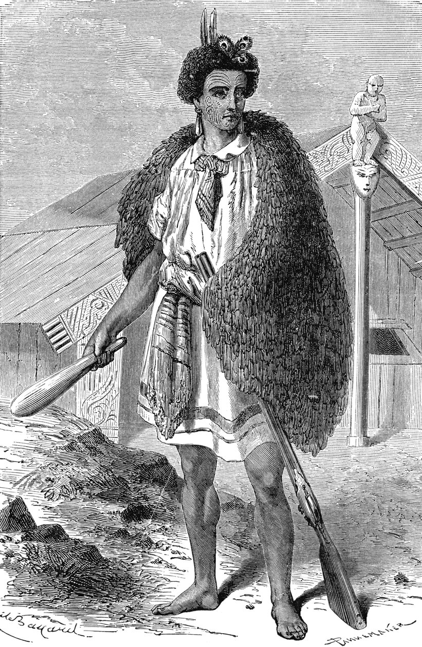Chef Maori dans les environs d