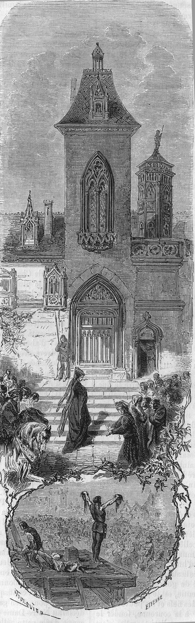 Marie de Bourgogne demande la grâce de ses ministres. Mort de Hugonat et du sire d