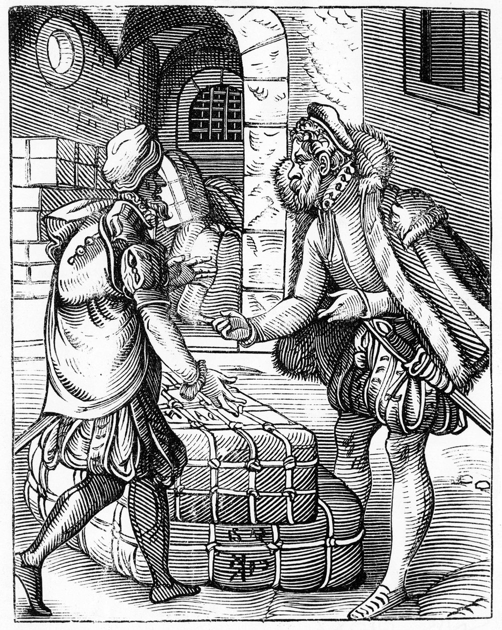 Marchands - dans « De Artibus Illiberalibus et Mechanicis,... » - Unknown artist