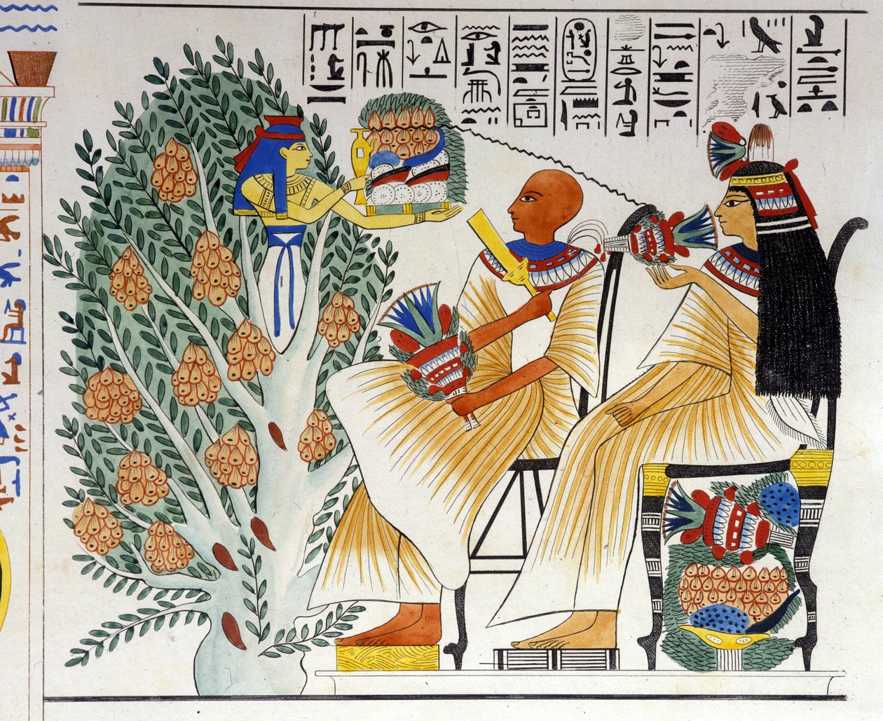 Nephtys, déesse égyptienne, surgit de l