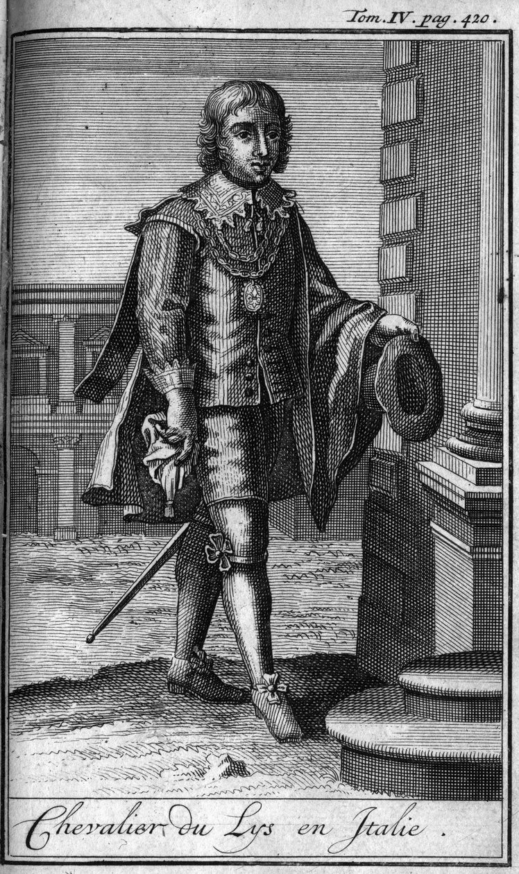 Ordres de Chevalerie. Chevalier du Lys en Italie. Dans "Histoire des ordres militaires ou chevaliers, des milices séculières et régulières des deux sexes, qui ont été établies jusqu