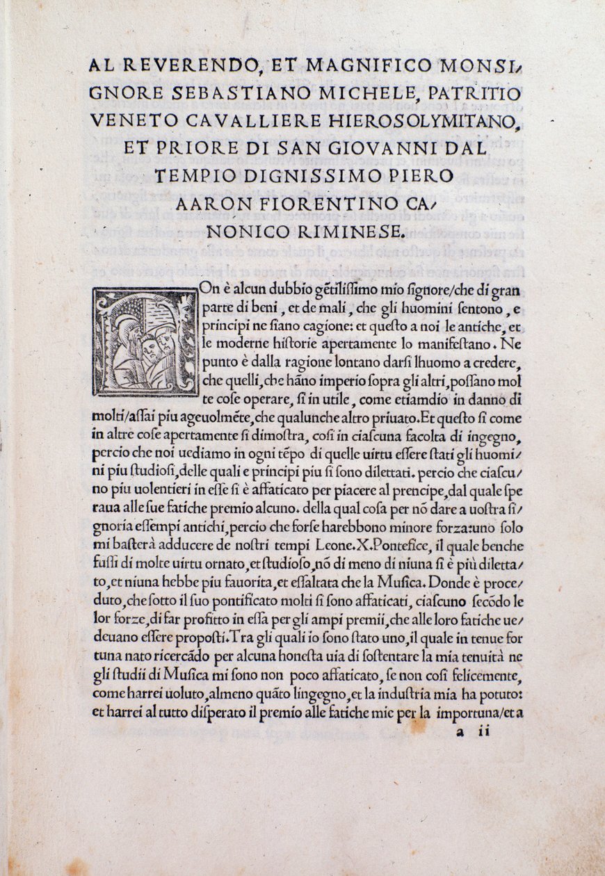 Page de "Thoscanello de la musica" - Unknown artist