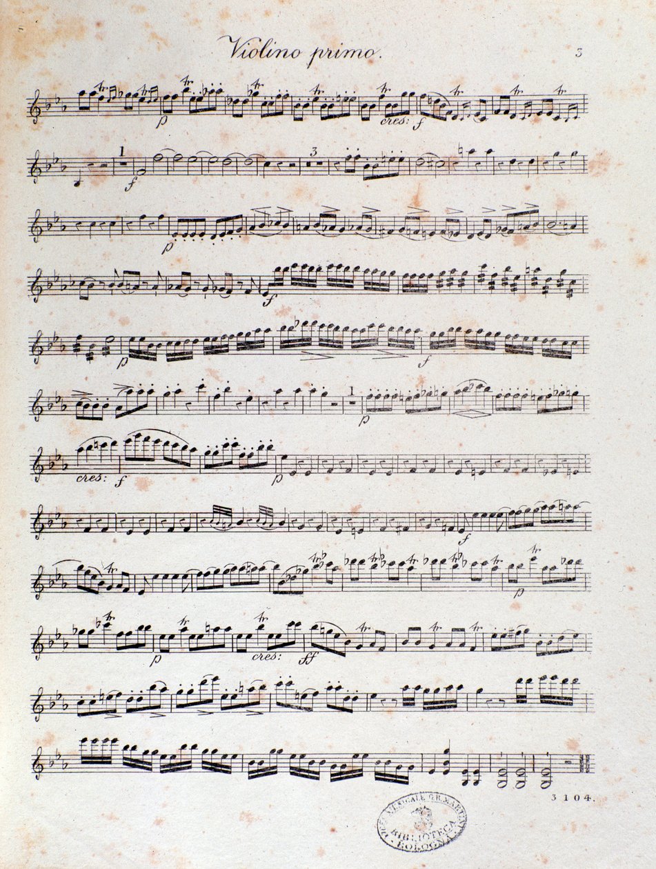 Page de partition musicale de l