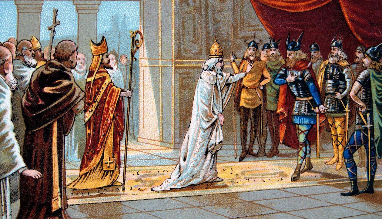 Le pape Étienne II implore l