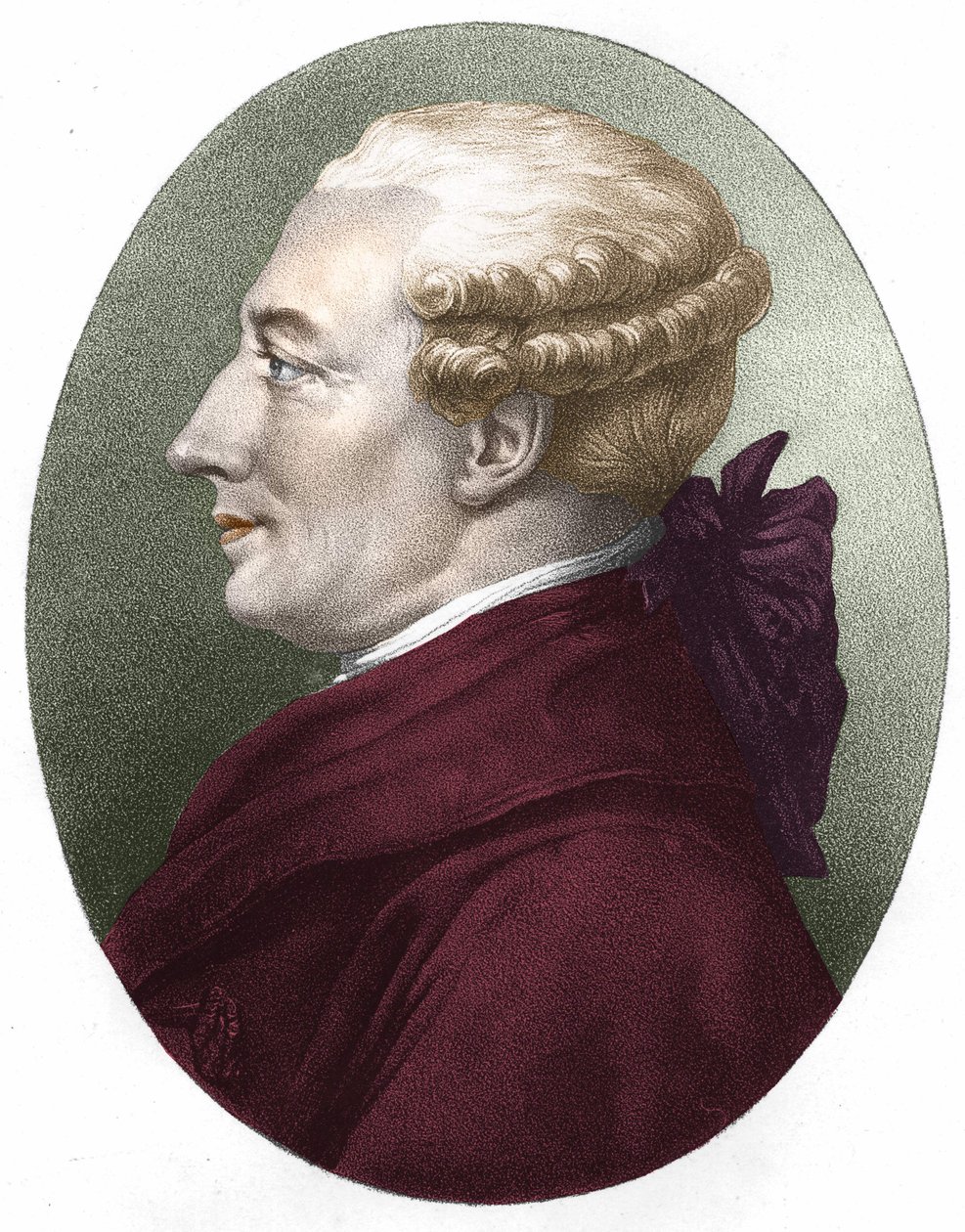 Portrait de Beaumarchais. Gravure du XIXe siècle. - Unknown artist