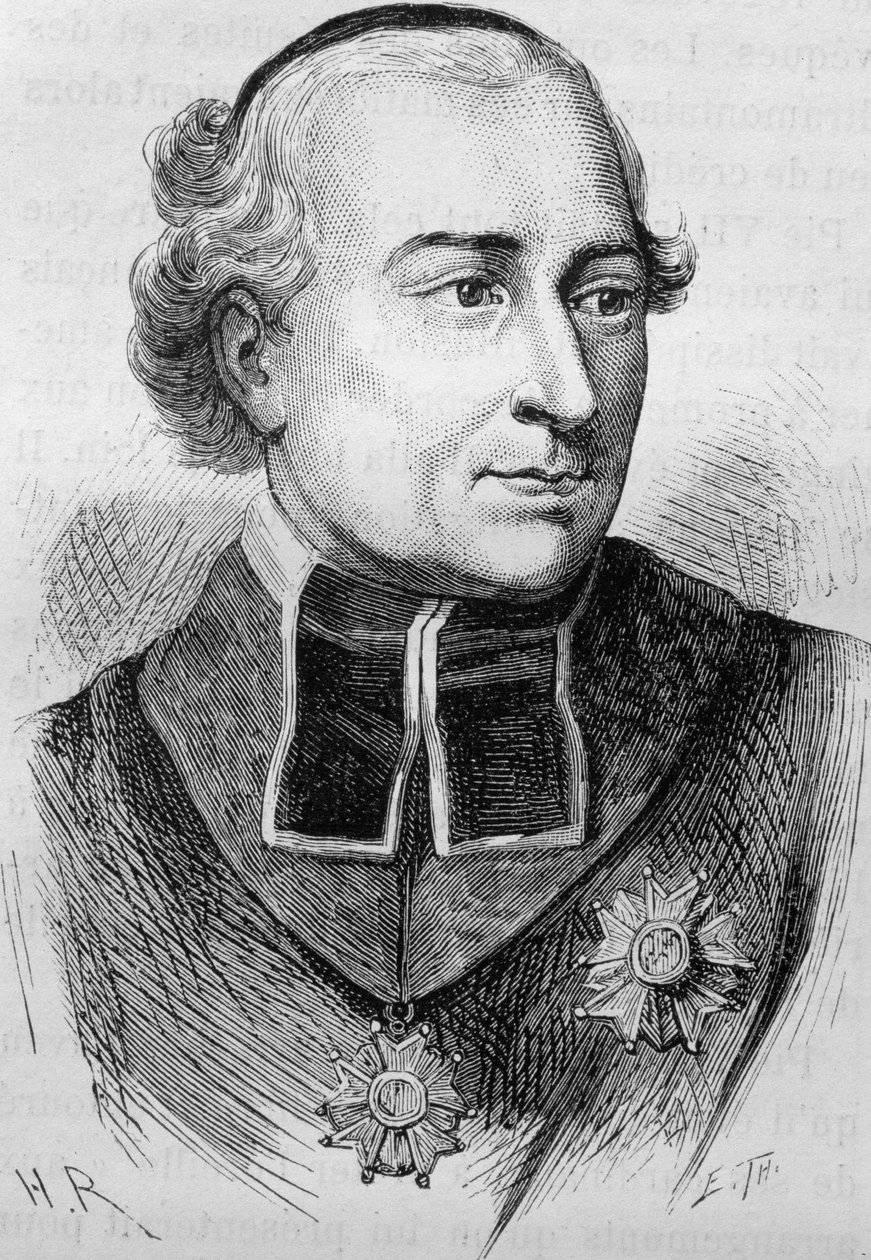 Portrait du cardinal Joseph Fesch (1763-1839). Gravure de la fin du 19e siècle dans « Histoire de France » de H. Martin - Unknown artist