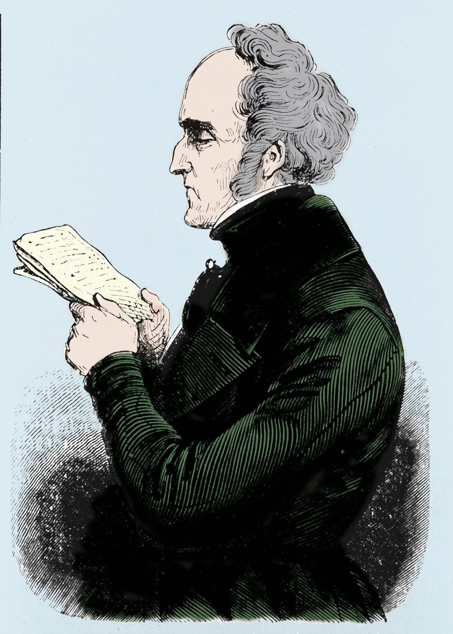 Portrait de Charles Fourier (1772-1837), théoricien socialiste français - Unknown artist