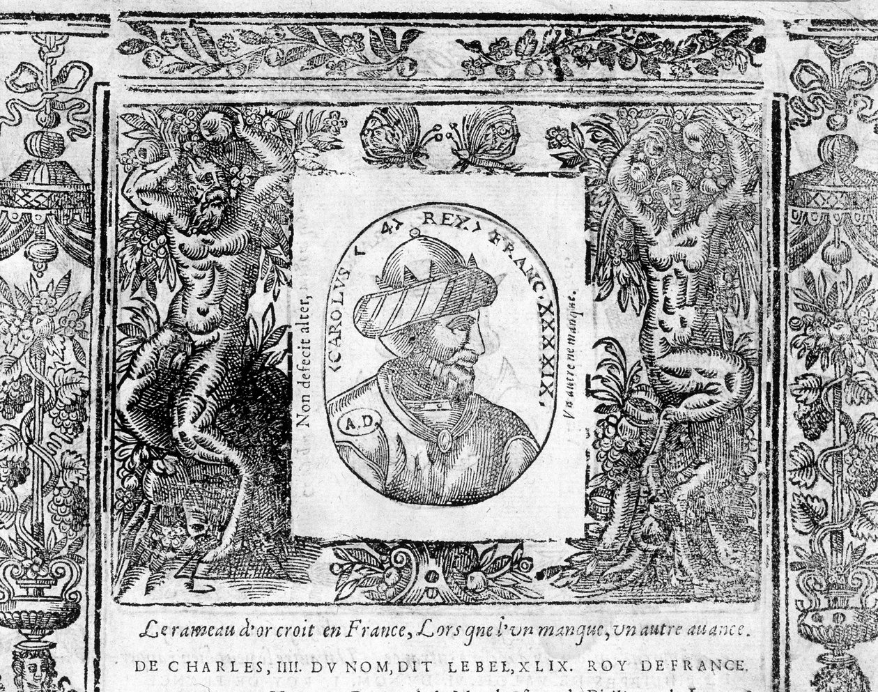 Portrait de Charles IV Le Bel, roi de France de 1322 à 1328 - Unknown artist