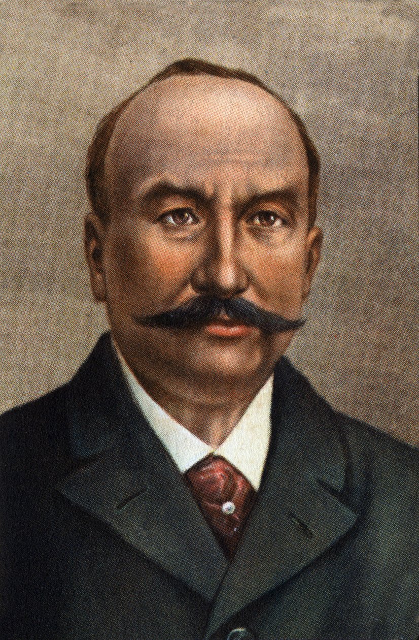 Portrait de Clément Ader, ingénieur français, pionnier de l