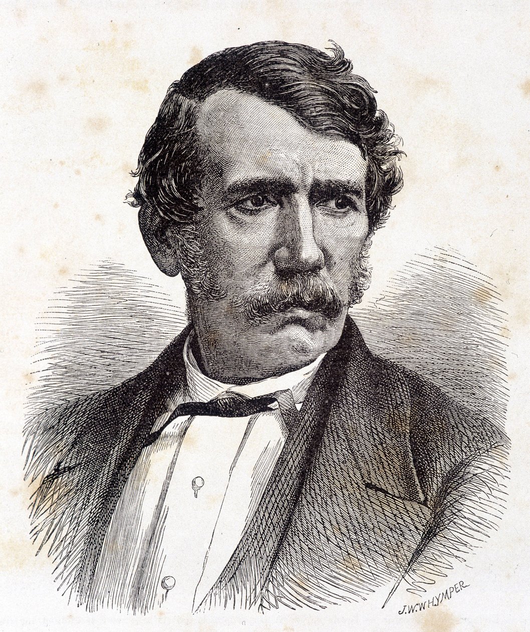 Portrait de David Livingstone, missionnaire et explorateur britannique (1813-1873) - dans « Tour du Monde », 2e sem. 1875 - Unknown artist