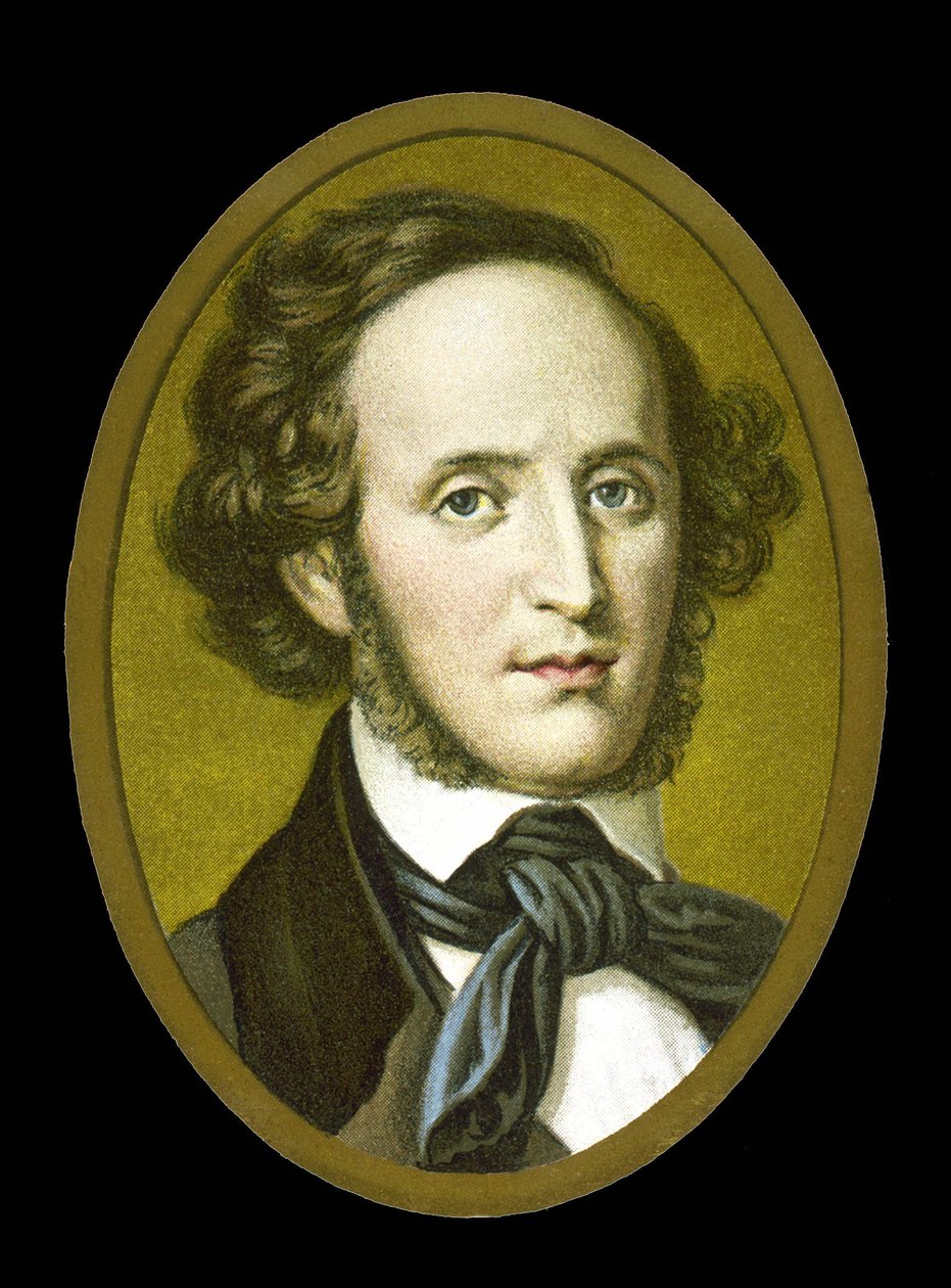 Portrait de Félix Mendelssohn - Bartholdy (1809 - 1847) compositeur allemand. - Unknown artist