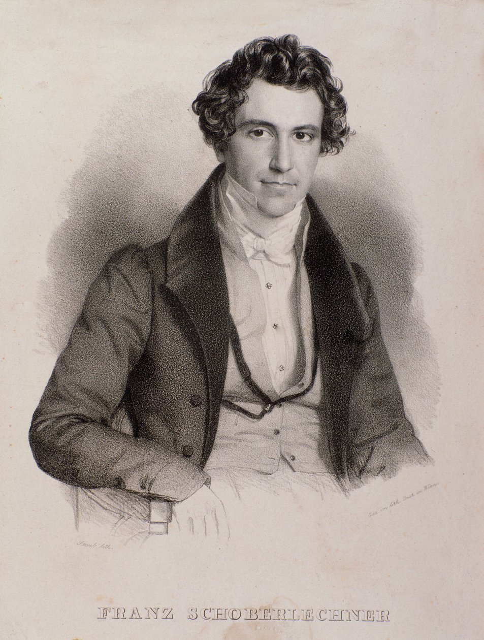 Portrait de Franz Schoberlechner (gravure) - Unknown artist