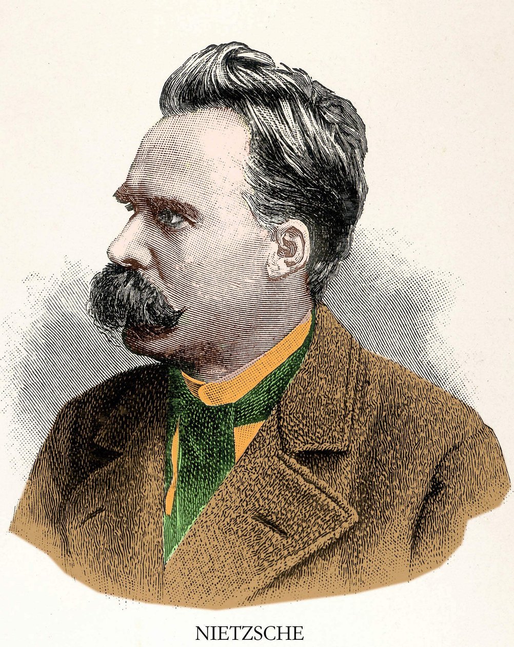Portrait de Friedrich Nietzsche (1844-1900). - Unknown artist