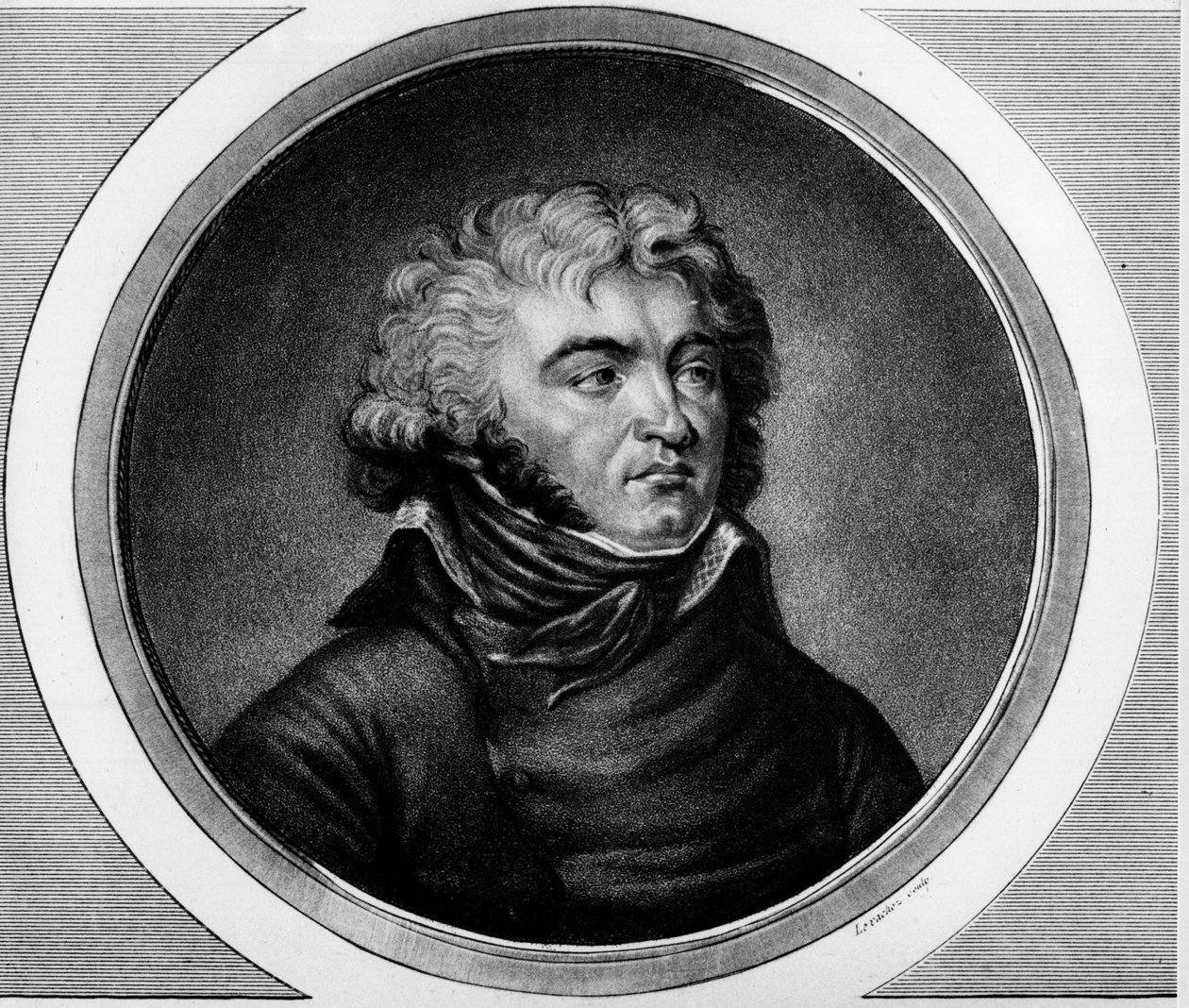 Portrait du général Jean Baptiste Kléber (1753-1800). Gravure dans « Collection complète de peintures historiques de la Révolution française, en trois volumes. » 1804. - Unknown artist