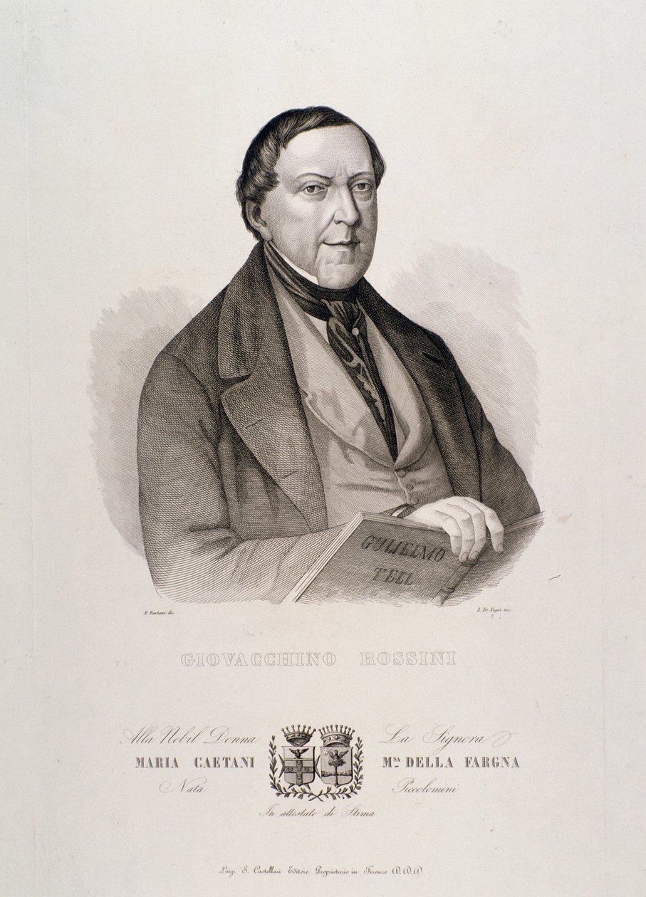 Portrait de Gioacchino Rossini - Unknown artist