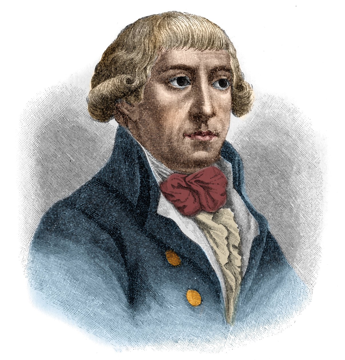 Portrait de Gottfried August Bürger (Geoffroy Auguste Bürger). - Unknown artist