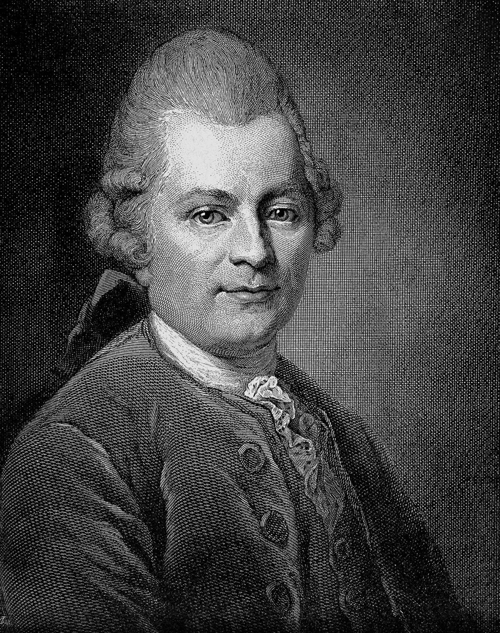 Portrait de Gotthold Ephraim Lessing (1729 - 1781) écrivain et dramaturge allemand - Unknown artist
