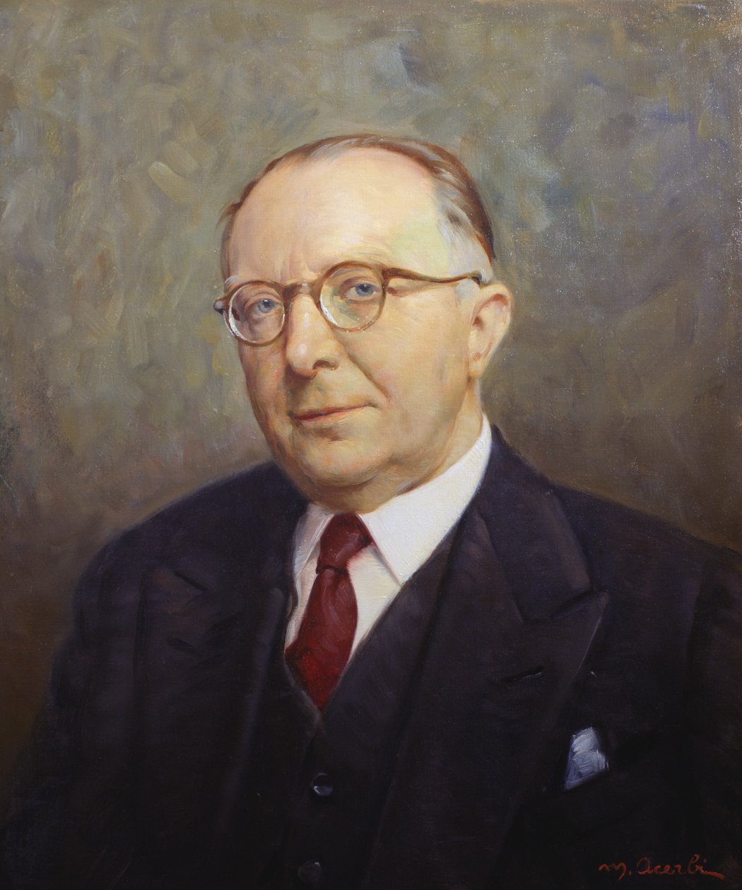 Portrait de Guido Ucelli, fondateur du musée national des sciences et technologies Leonardo da Vinci à Milan - Unknown artist