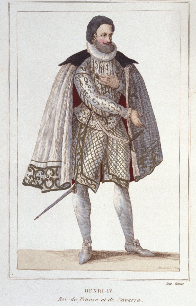 Portrait de Henri IV (1553-1610), roi de France Gravure de 1830 - Unknown artist