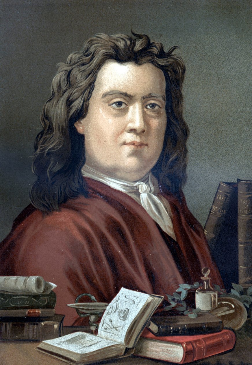 Portrait de Hermann Boerhaave (1668-1738), médecin et chimiste néerlandais, de « La Ciencia y sus Hombres » par Louis Figuier. Barcelone 1881 - Unknown artist