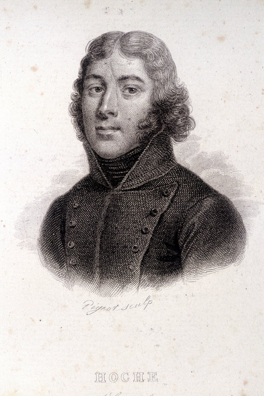 Portrait de Hoche, gravure du XIXe siècle - Unknown artist