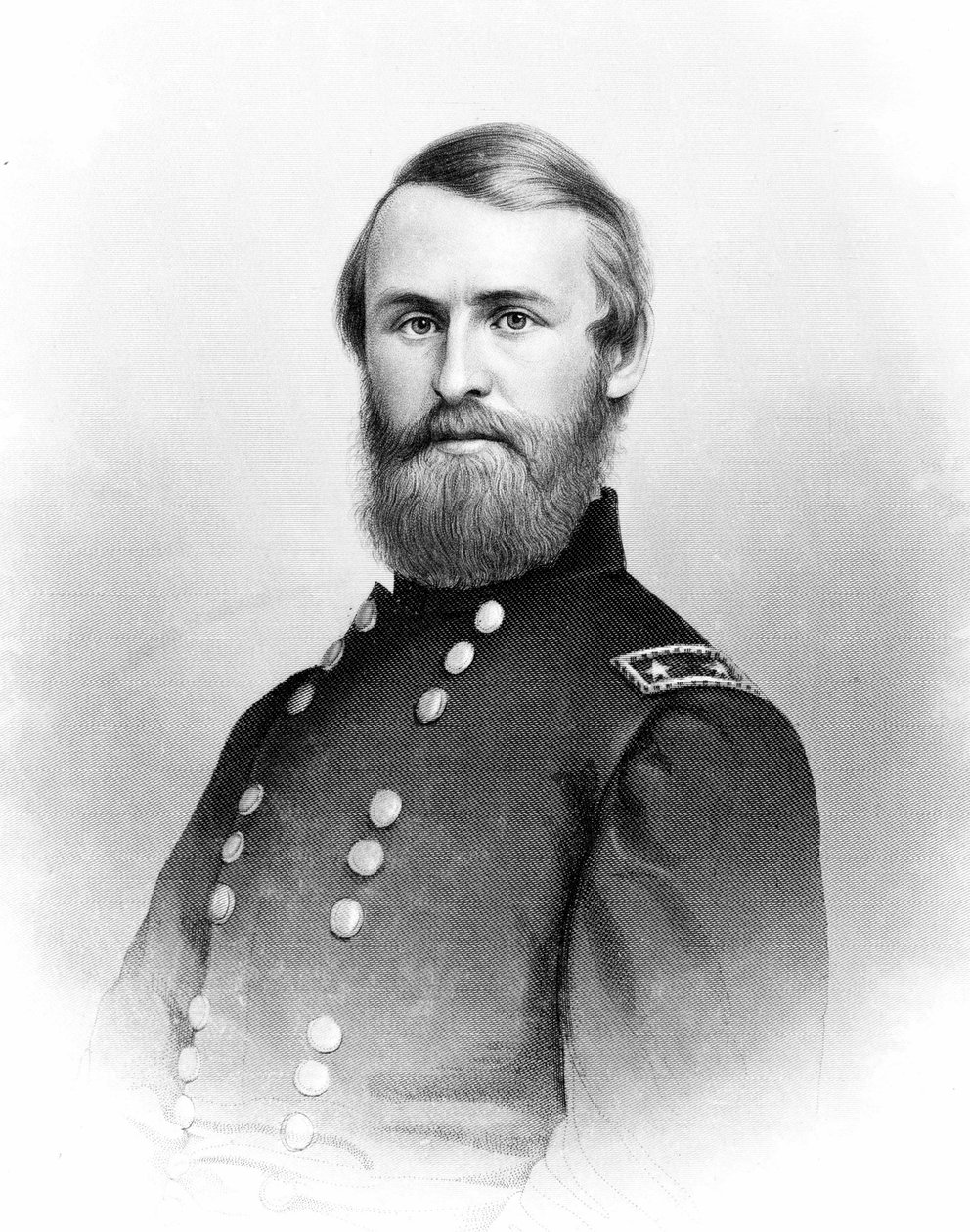 Portrait de Jacob Dolson Cox qui a participé à la guerre civile - Unknown artist