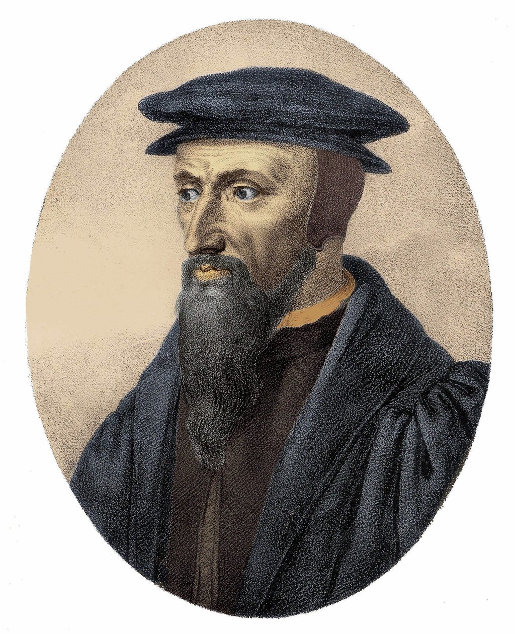 Portrait de Jean Calvin (1509 - 1564) - gravure - Unknown artist