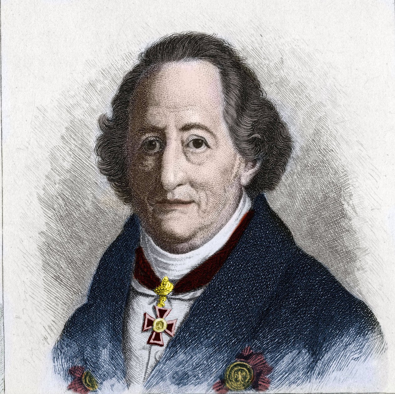 Portrait de Johann Wolfgang Goethe (1749-1832), écrivain allemand - Unknown artist