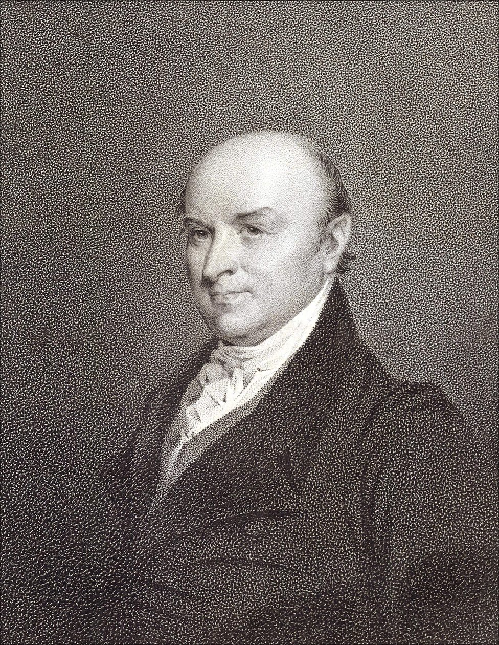 Portrait de John Quincy Adams (1767 - 1848), fils du Président John Adams et Président des États-Unis (1825 - 1829). Gravure sd. 19e siècle. - Unknown artist
