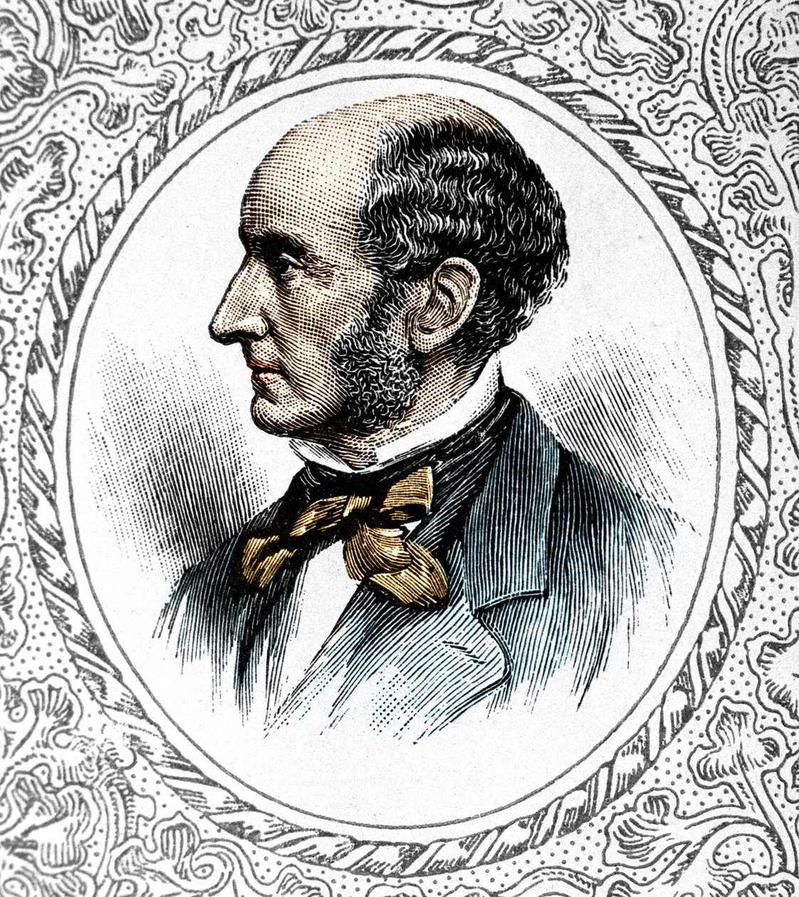 Portrait de John Stuart Mill. Philosophe et économiste britannique - Unknown artist