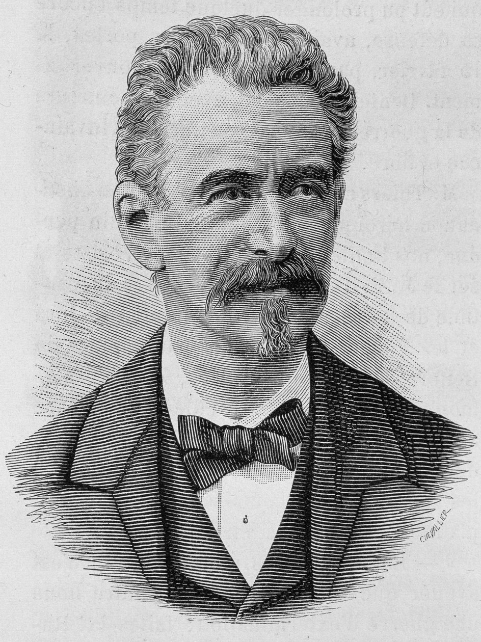 Portrait de Keller. Gravure de la fin du 19ème siècle dans « Histoire de France » de H. Martin. - Unknown artist