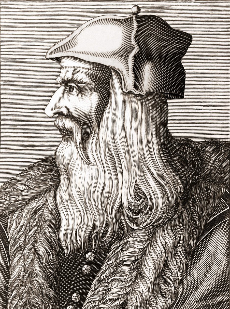 Portrait de Léonard de Vinci (1452 - 1519). - Unknown artist