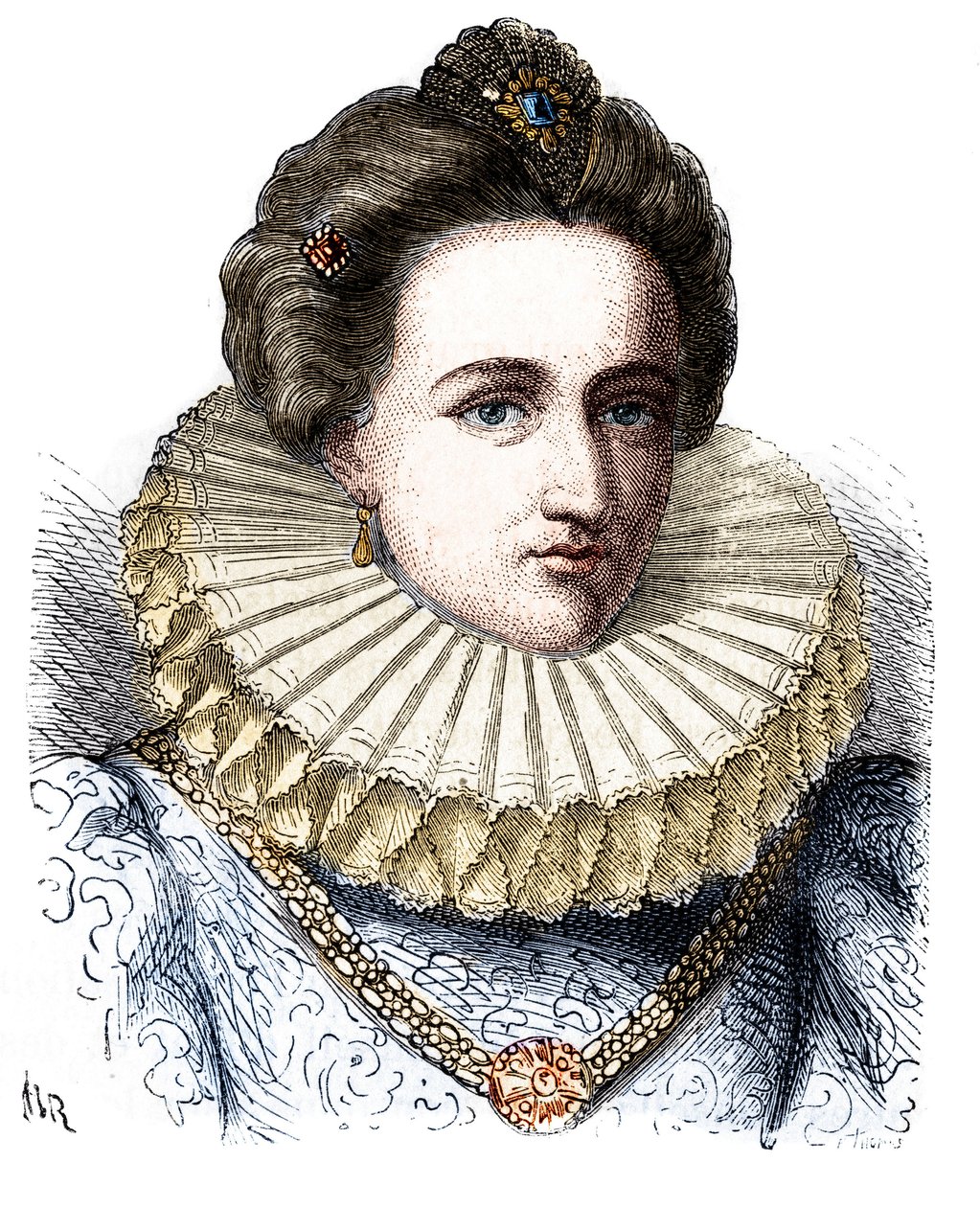 Portrait de Leonora Dori (ou Dosi) dite Galigaï, maréchale d