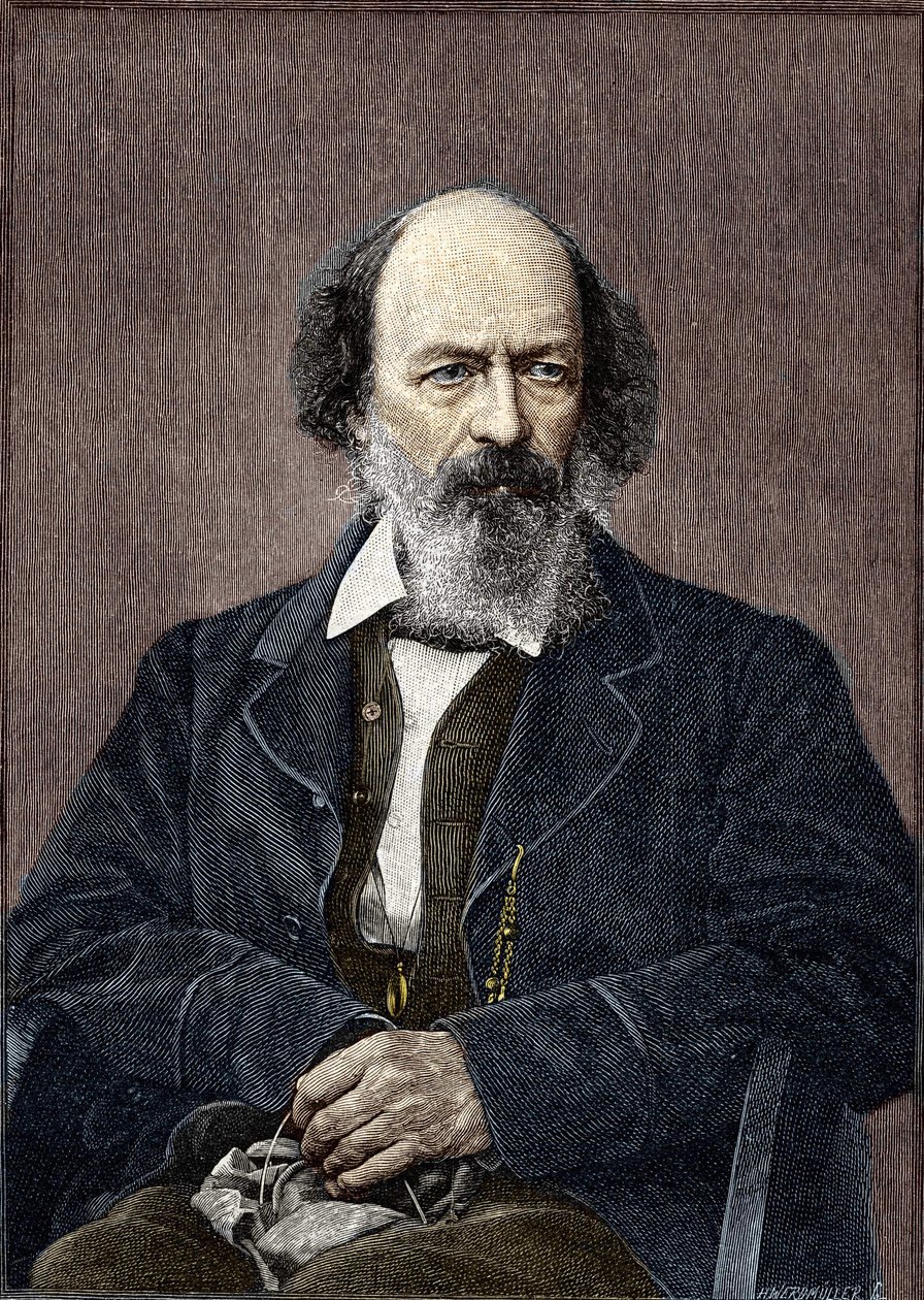 Portrait de Lord Alfred Tennyson, poète et dramaturge anglais (1809-1892) - Unknown artist