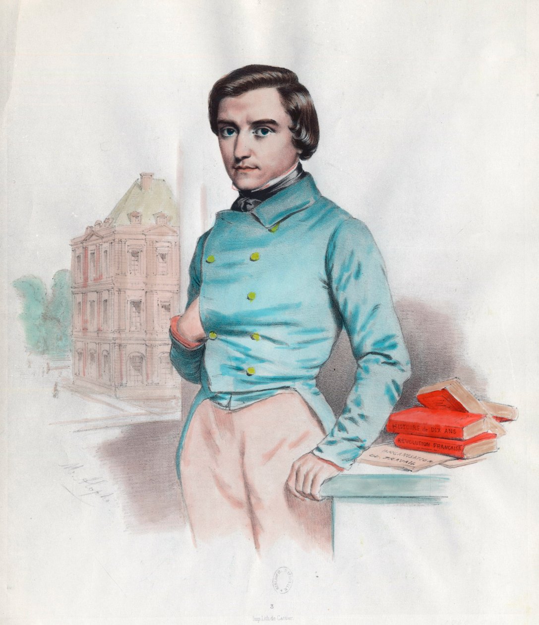 Portrait de Louis Blanc (1811-1882), homme politique et historien français. Gravure du 19e siècle - Unknown artist