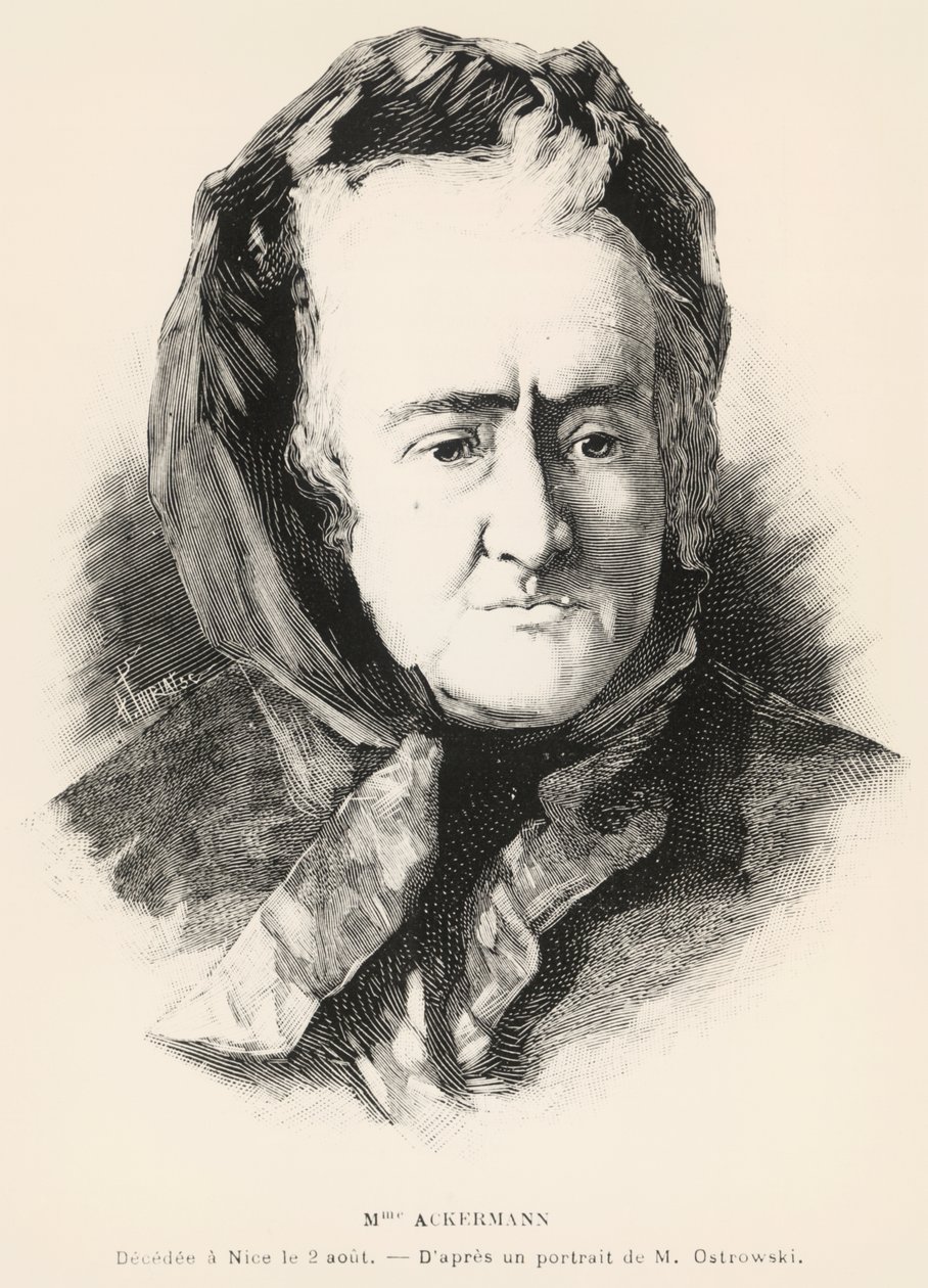 Portrait de Louise-Victorine Ackermann - Unknown artist