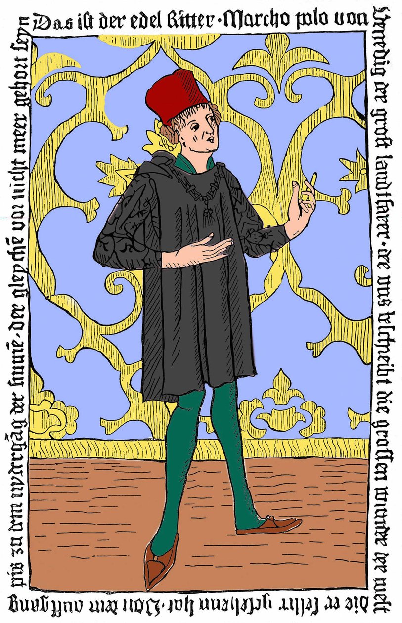 Portrait de Marco Polo (v. 1254 - 1324) - Unknown artist
